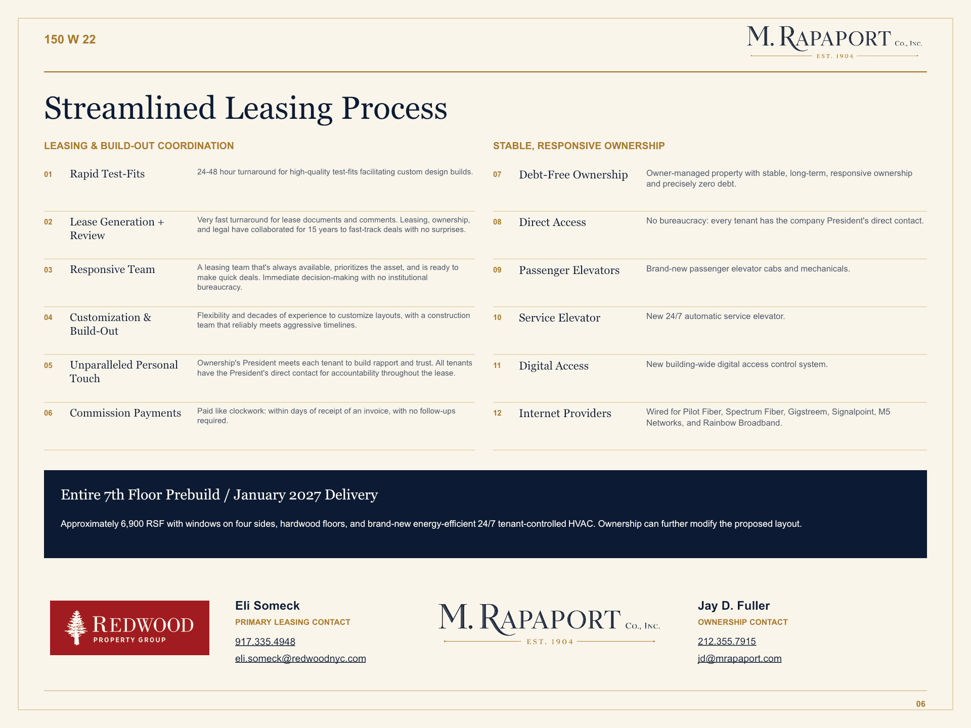 Seventh-floor leasing flyer page 6